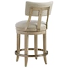 Barclay Butera Malibu Cliffside Swivel Upholstered Counter Stool