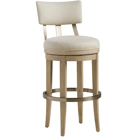 Cliffside Swivel Upholstered Bar Stool