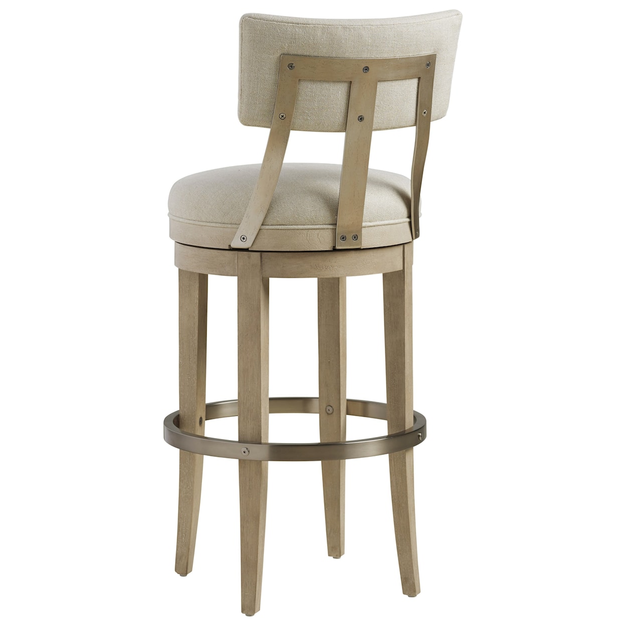 Barclay Butera Malibu Cliffside Swivel Upholstered Bar Stool