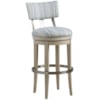 Barclay Butera Malibu Cliffside Swivel Upholstered Bar Stool