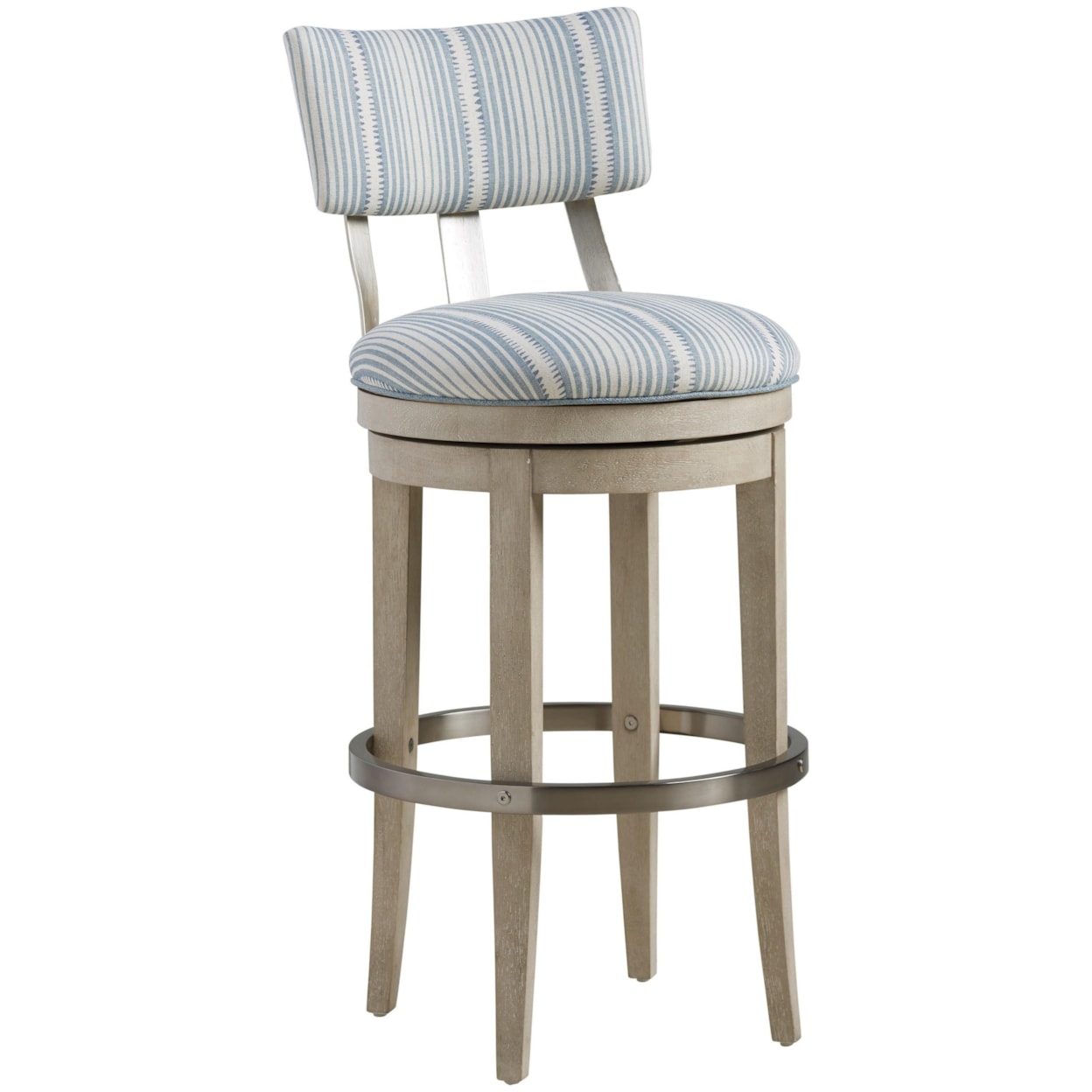 Barclay Butera Malibu Cliffside Swivel Upholstered Bar Stool