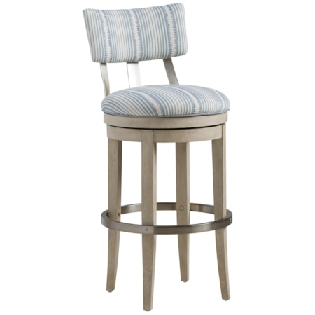 Cliffside Swivel Upholstered Bar Stool