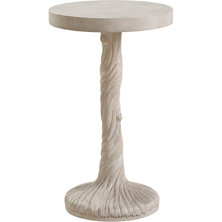 Saddle Peak Round Accent Table