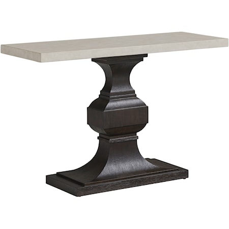 Tivoli Console Table with Concrete Top