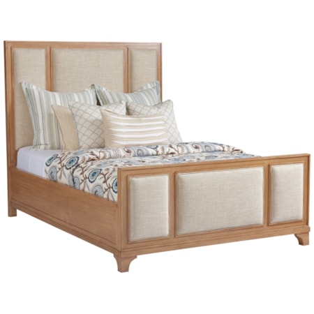 Crystal Cove Upholstered Panel Bed 5/0 Queen