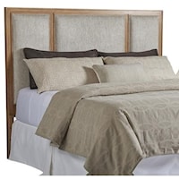 Crystal Cove King Size Upholstered Panel Headboard in Custom Fabric