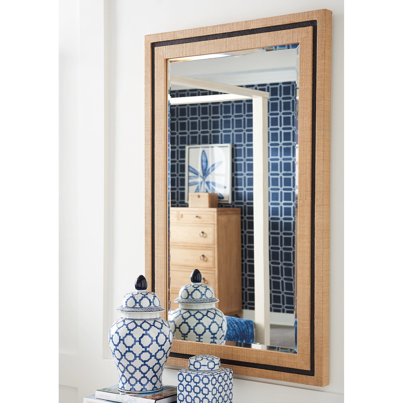 La Costa Rectangular Raffia Mirror