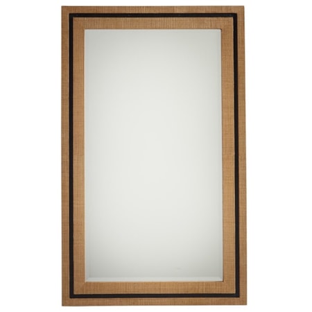 La Costa Rectangular Raffia Mirror