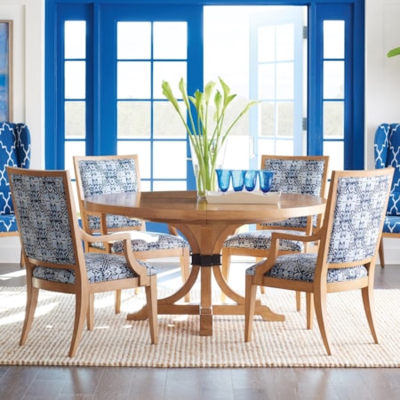 Barclay Butera Newport 920-875Cx1+920-881x4 Five Piece Dining Set