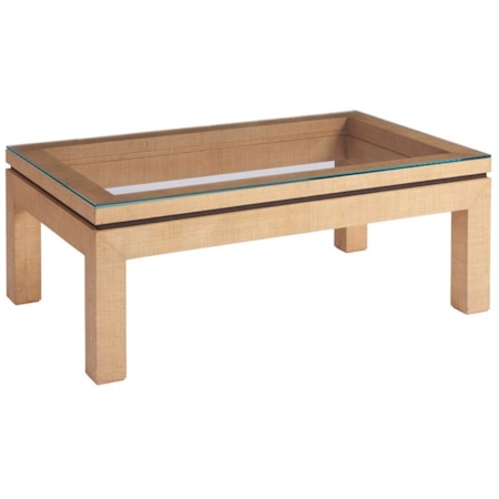 Harbor Raffia Cocktail Table