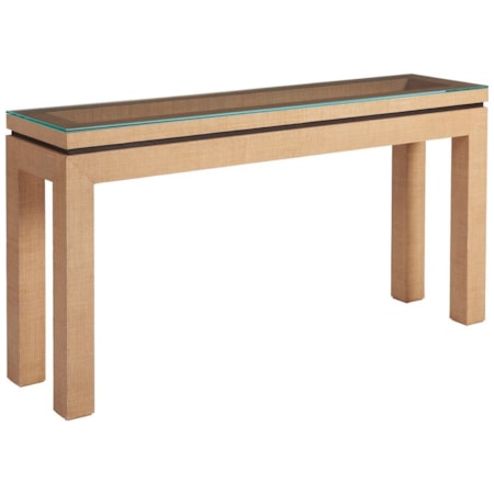 Harbor Raffia Console
