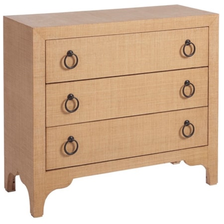 Balboa Island Raffia Hall Chest
