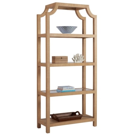 Beachcomber Raffia Etagere