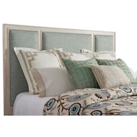 Crystal Cove California King Size Upholstered Panel Headboard in Custom Fabric