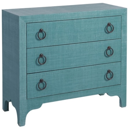 Balboa Island Raffia Hall Chest