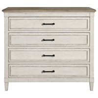 Cottage 4 Drawer Chest with Weathered Finish