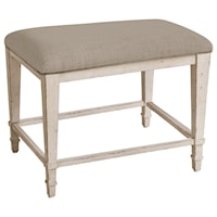 Cottage Bench with Upholstered Seat