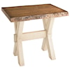 Bassett Bench Made Maple Cross Buck Live Edge End Table