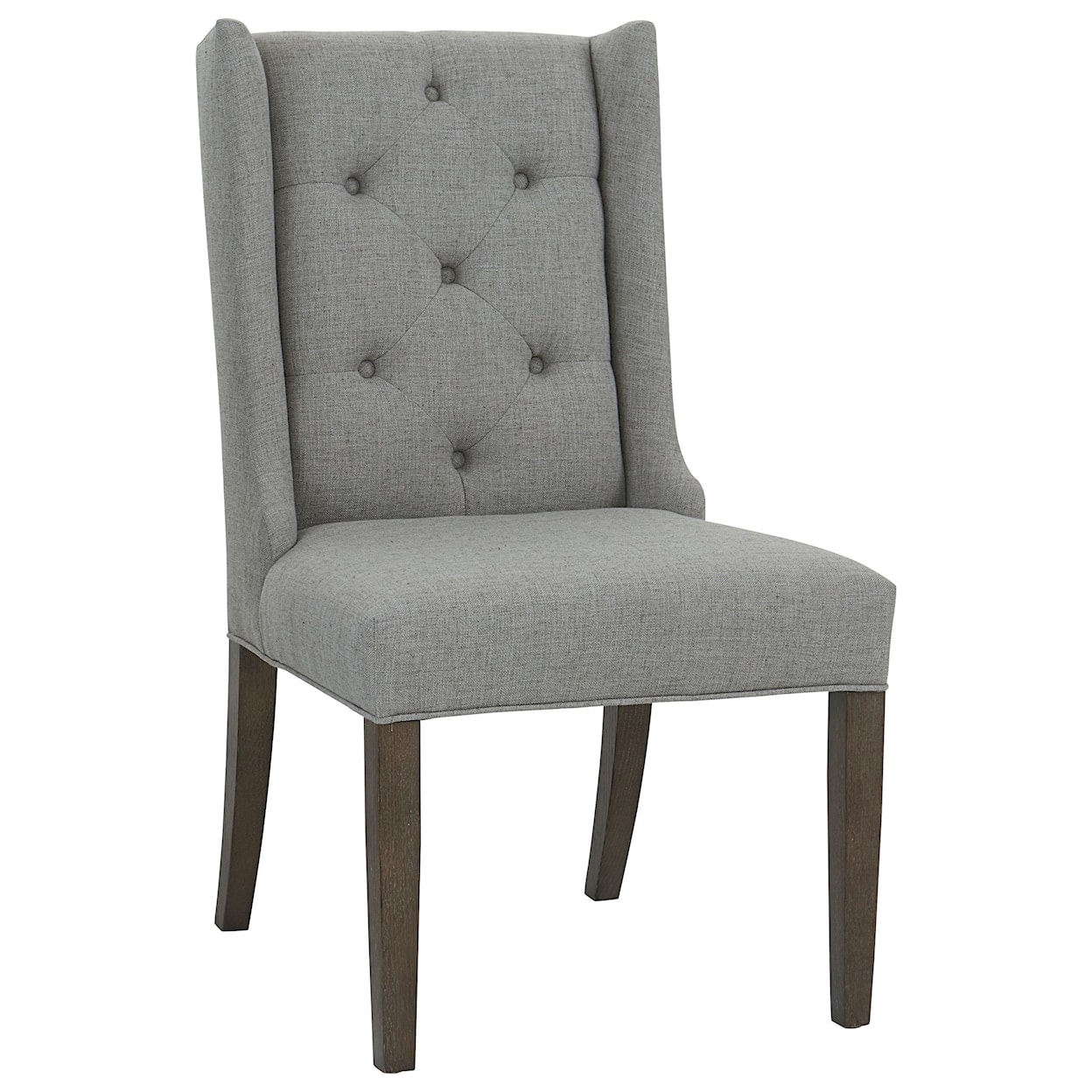 Bassett Carlisle Wing Back Side Chair with Tufted Back