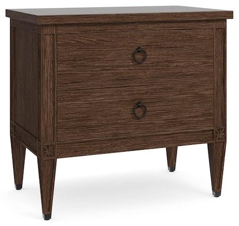 Bassett Charlotte BRMBA2611027 Charlotte Nightstand in Tavern Malouf Furniture Co. Nightstands