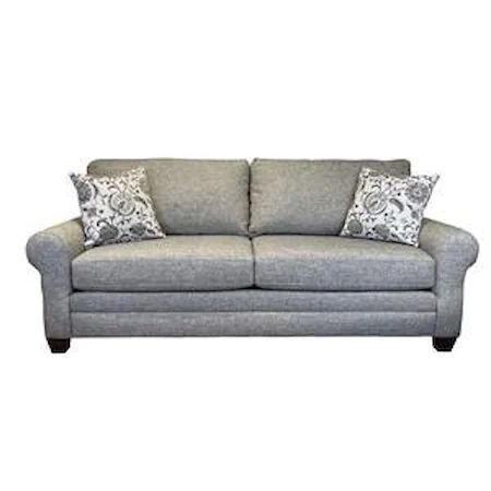 Carolina Casual Sock Arm 2 Over 2 Cushion Sofa