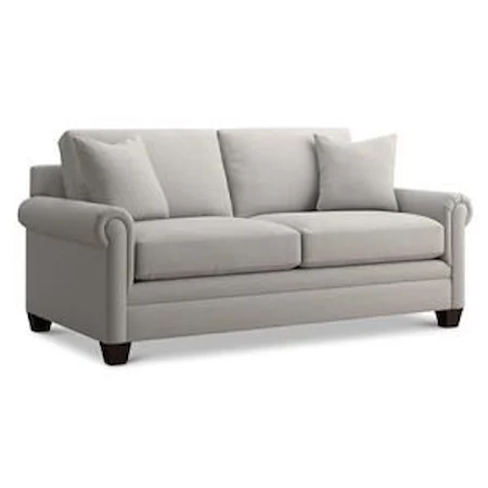 Custom Causal Panel Arm Studio Sofa