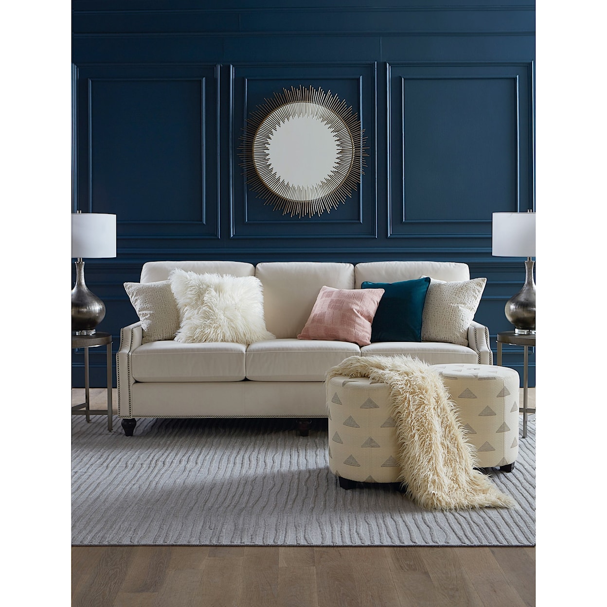 Bassett Custom Upholstery Customizable Classic Sofa