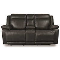 Power Reclining Console Love Seat with Power Headrest