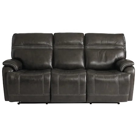 Casual Power Reclining Sofa with Power Headrests, Lumbar and USB Ports