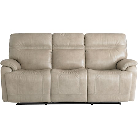 Casual Power Reclining Sofa with Power Headrests, Lumbar and USB Ports