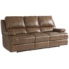 Bassett Club Level - Parsons Reclining Sofa with Power Headrests