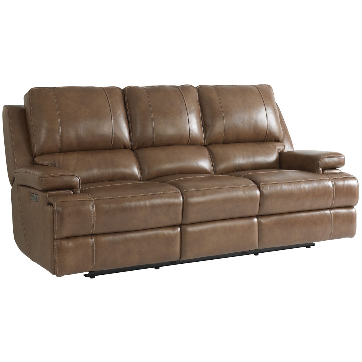 Bassett Club Level - Parsons Reclining Sofa with Power Headrests