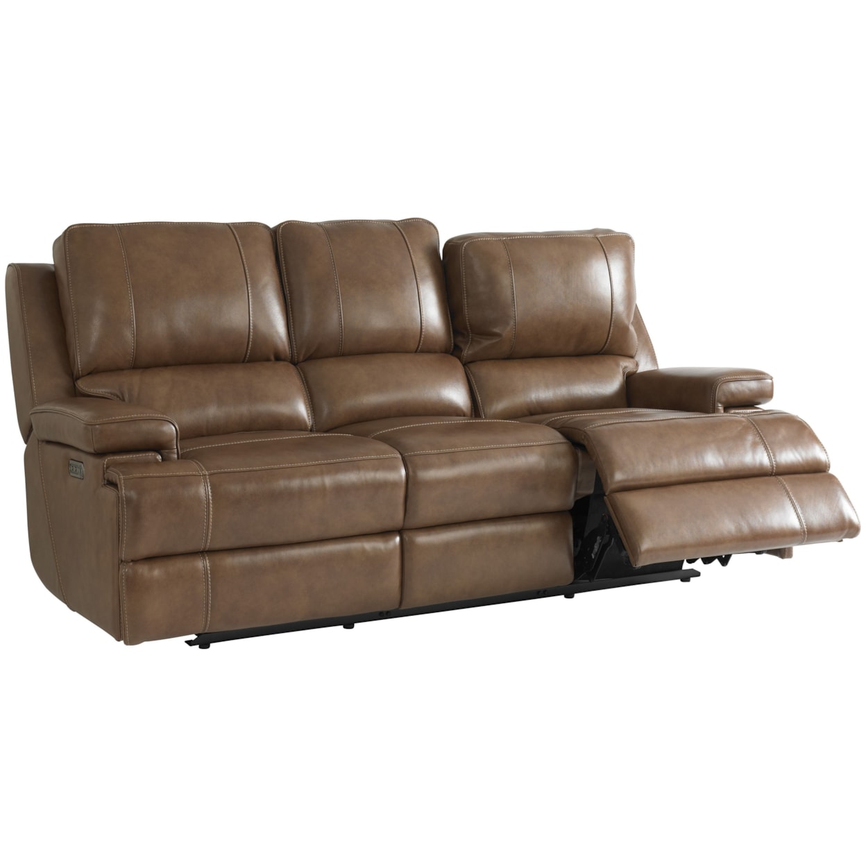 Bassett Club Level - Parsons Reclining Sofa with Power Headrests