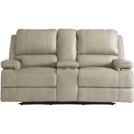 Bassett Club Level Conover 3743P62L Leather Power Zero Gravity