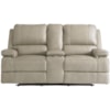 Bassett Club Level - Parsons Double Reclining Loveseat w/ Power Headrests