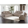 Bassett Club Level - Parsons Double Reclining Loveseat w/ Power Headrests