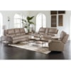 Bassett Club Level - Parsons Double Reclining Loveseat w/ Power Headrests