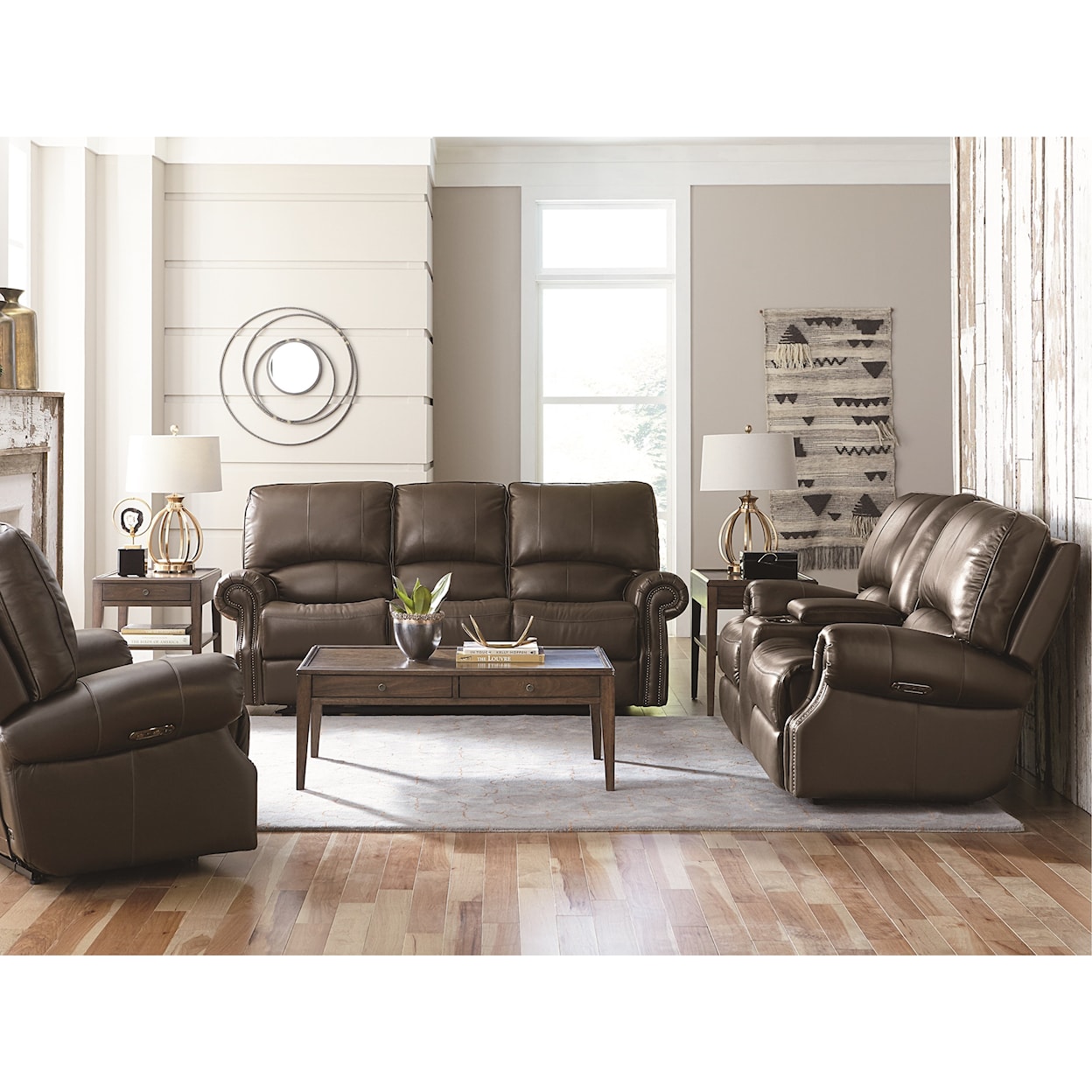 Bassett Club Level - Prescott Power Motion Loveseat