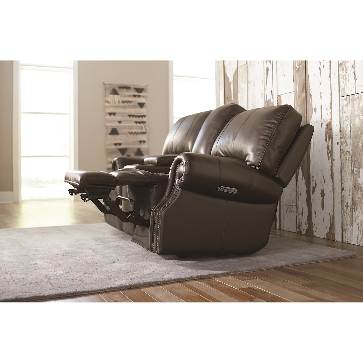 Bassett Club Level - Prescott Power Motion Loveseat