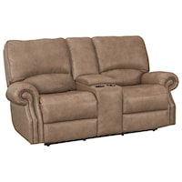 Transitional Power Motion Loveseat with USB Charging