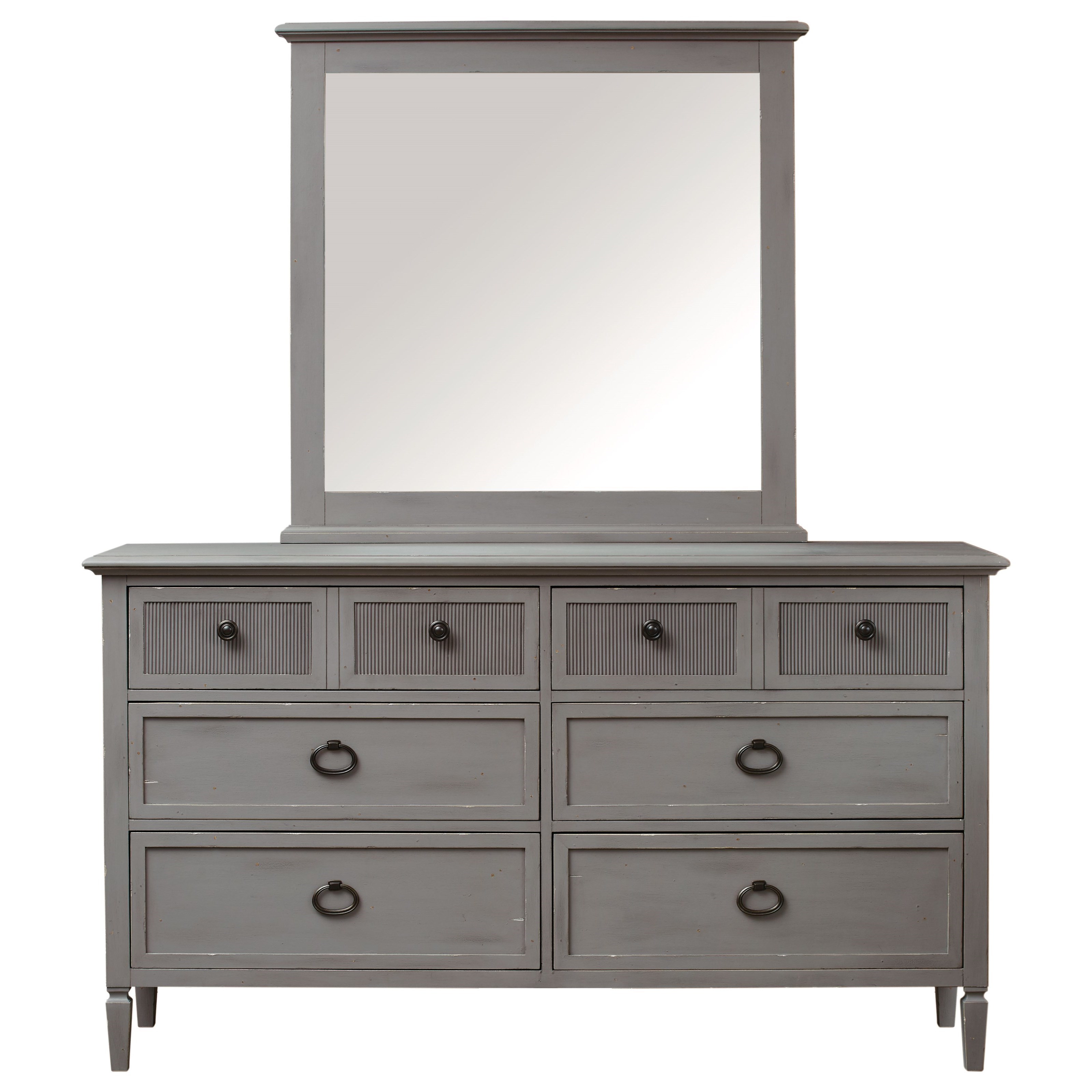 slim fit dress slacks Ebern Designs Willenhall 9 Drawer Double Dresser with Mirror, Black main image 0