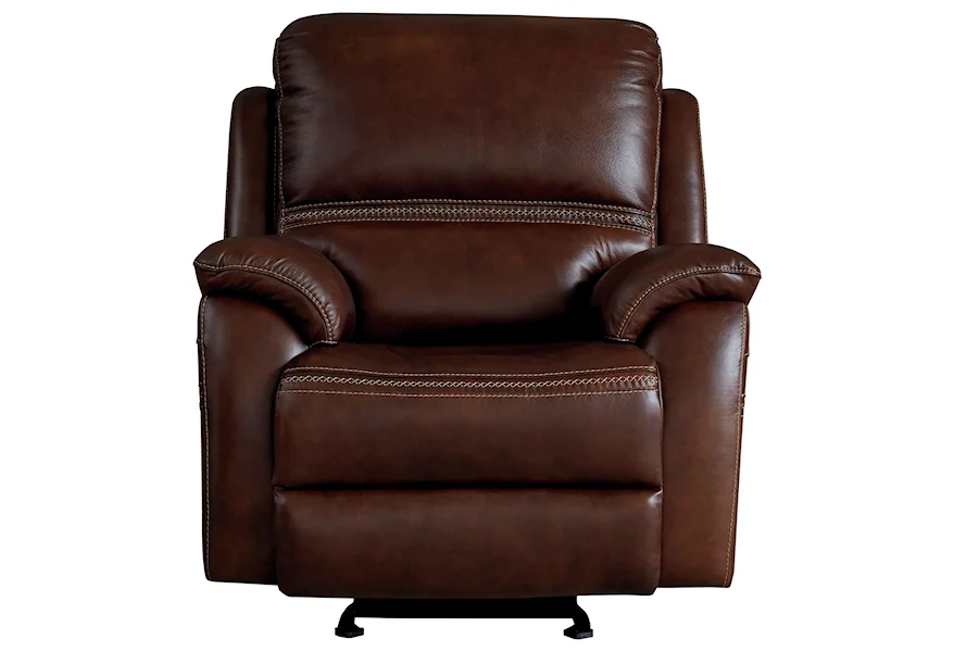 Club Level - Williams Power Glider Recliner by Bassett at Williams & Kay