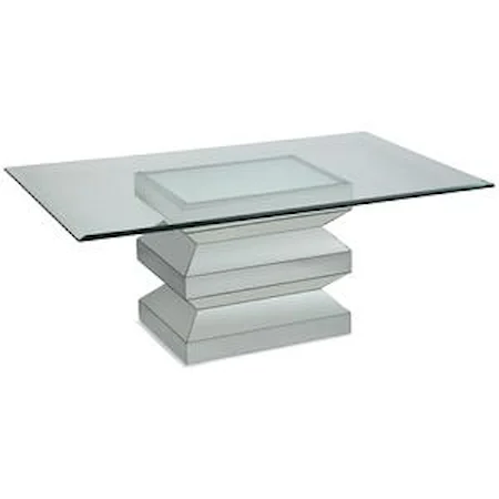 Rectangle Coffee Table w/ Glass Top