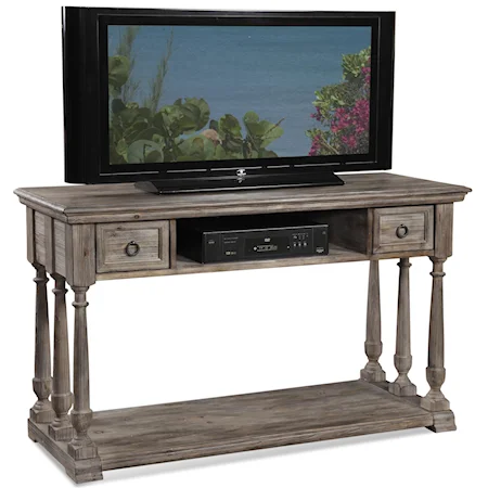 Transitional 2-Drawer Entertainment Console