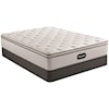 Beautyrest BR800 Plush PT Twin XL 13 1/2" Pocketed Coil Mattress Set