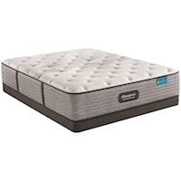 Queen 13 3/4" Medium Firm Pocketed Coil Mattress and 5" Low Profile Foundation