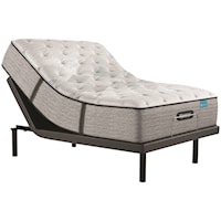 Queen 13 3/4" Plush Pocketed Coil Mattress and Advanced Motion Adjustable Base