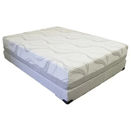 Queen 10" Gel Memory Foam Mattress and Gel Lux/PC Foundation