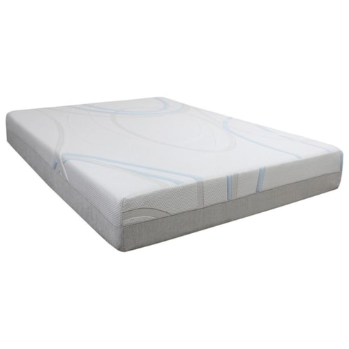 Twin 10" Gel Memory Foam Mattress and Low Profile Triton Lite Foundation