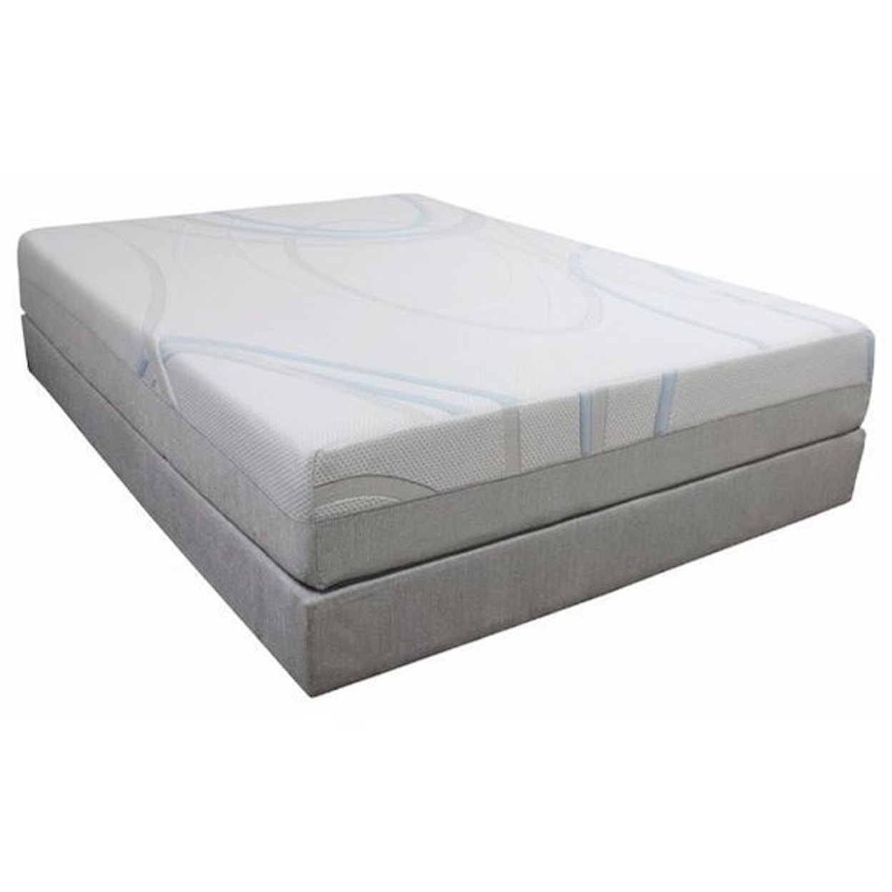 BedTech Gel-Max Memory Foam Queen 10" Memory Foam Mattress Adj. Set